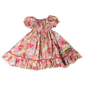 Matilda Jane Floral Betzy Ruffle Pink Dress – Size 4 - EUC